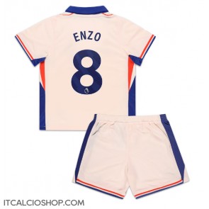 Chelsea Enzo Fernandez #8 Seconda Maglia Bambino 2024-25 Manica Corta (+ Pantaloni corti)